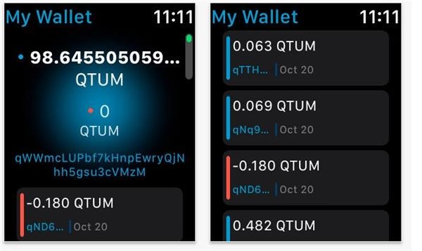 qtum iwatch wallet