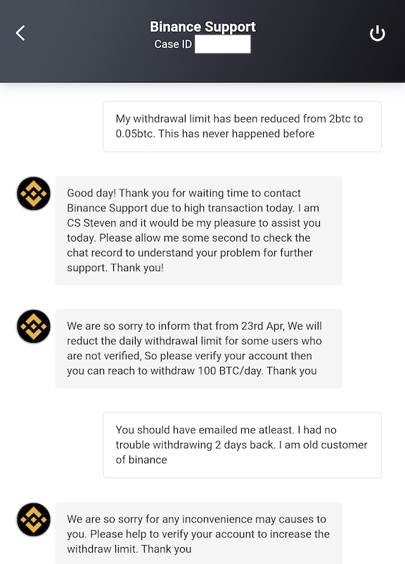 binance withdrawal delay