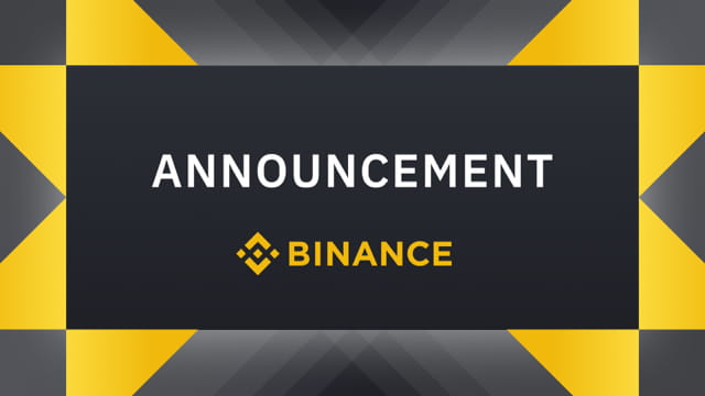 binance announcement