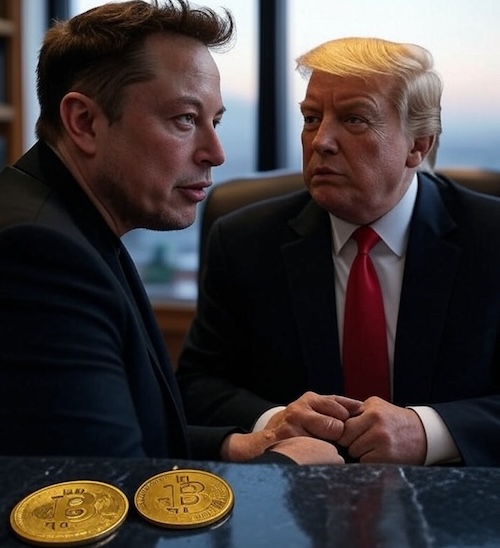 bitcoin elon musk donald trump
